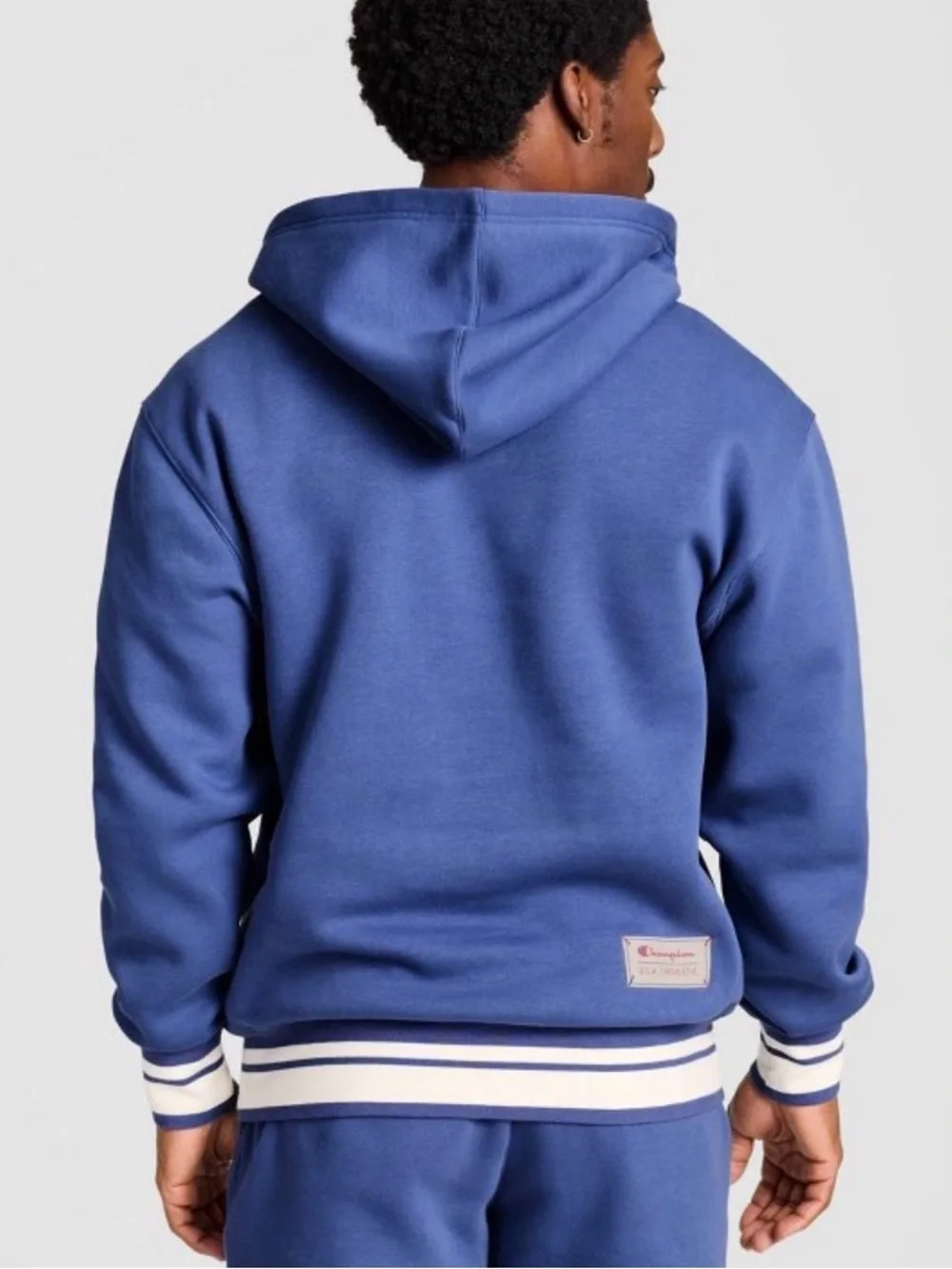 Champion’s Mens Fleece Snap Hoodie and Jogger Sweat set 2XL Blue
